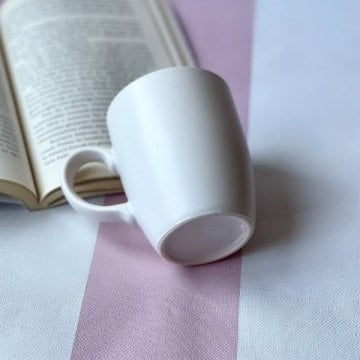 Baskı Yapılabilir Beyaz Seramik Kupa Bardak