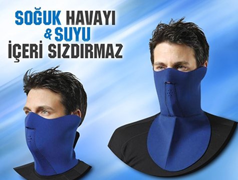 Çift Taraflı Neopren Rüzgar Maskesi Yüz Boyun Koruma