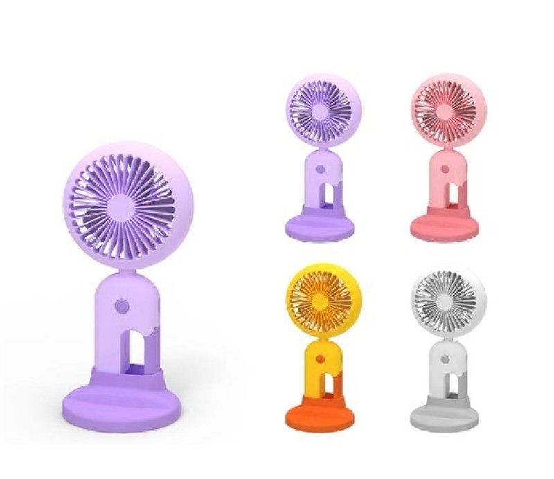 Renkli Usb Şarjlı Masa Üstü El Fanı