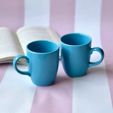 Baskı Yapılabilir Turkuaz Seramik Kupa Bardak