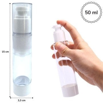 Doldurulabilir Taşınabilir Seyahat Parfüm Krem Şişesi 50 ml