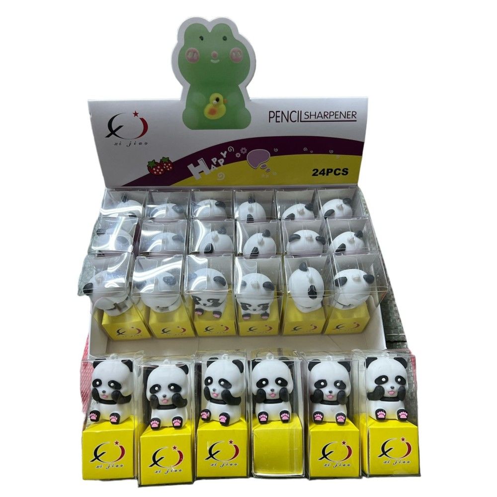 Panda Tasarımlı Kalemtıraş (24 Adet)