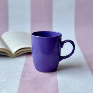 Baskı Yapılabilir Mor Seramik Kupa Bardak