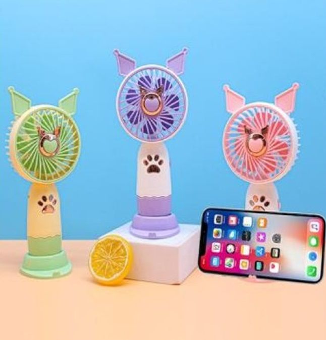 Masa Üstü Telefon Koyma Yeri Usb Şarjlı El Fanı