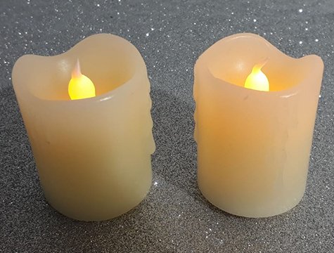 Dekoratif Eriyen Pilli Mum Led Işıklı Mum Lamba (12 Adet)