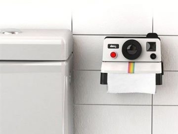 Polaroll - Fotoğraf Makinesi Tasarımlı Tuvalet Kağıtlığı
