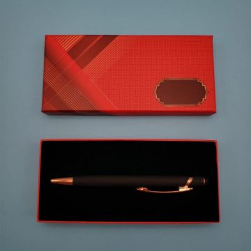 Kutulu Siyah Tükenmez Rubber Touchpen Kalem