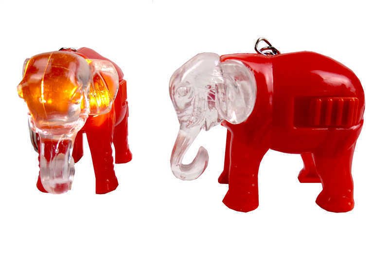 Pilli Led Işıklı Fil Mum Lamba