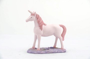 Polyester Dekoratif Unicorn Biblosu 24 cm