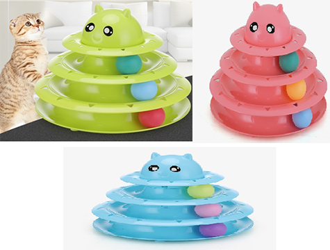 3 Katlı Kedi Oyuncağı Cat Toy (Kutusuz)
