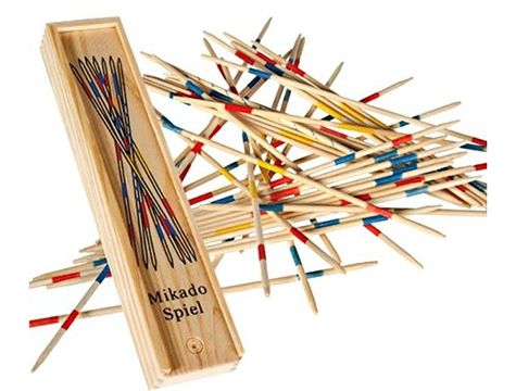 Ahşap Mikado Spiel Oyun Çubukları