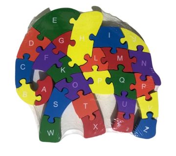 Ahşap Puzzle Fil Şeklinde Yapboz