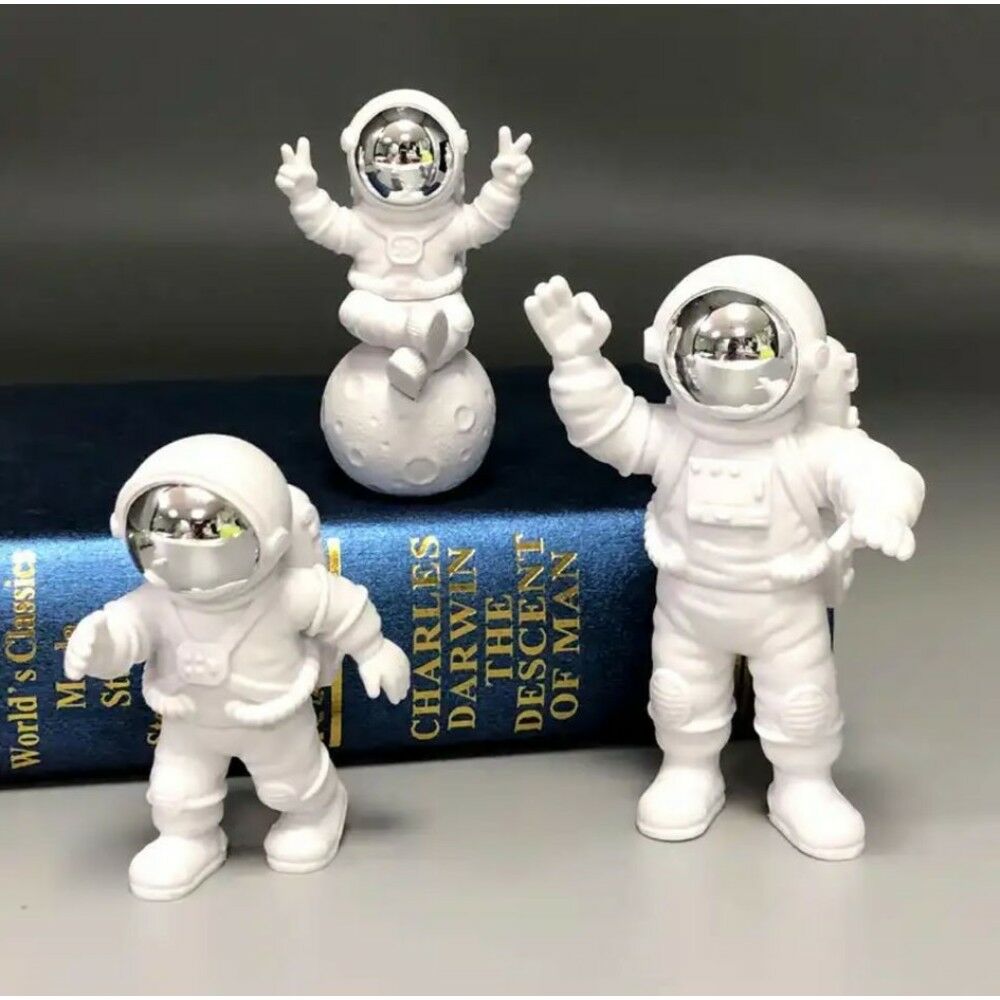 Peri Ledli Dekoratif Astronot Biblo (3 Adet)