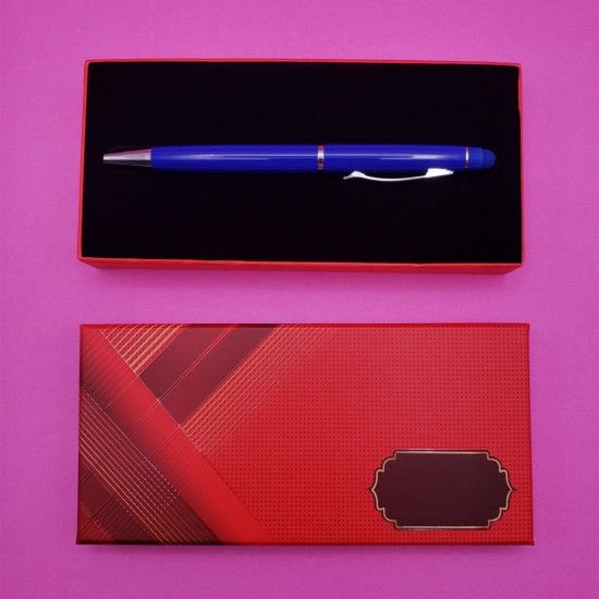 Kutulu Mavi Tükenmez Touchpen Kalem