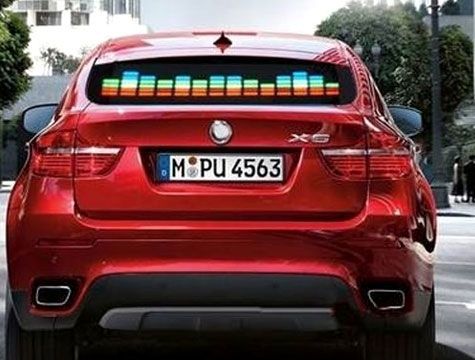 Müziğe Sese Duyarlı Oto Arka Cam Equalizer Şerit (70 cm x 16 cm)