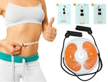 Bel İnceltici İpli Spor Aleti Waist Twisting Disc