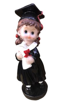 Polyester Kep Giyen Kız Mezuniyet Biblosu