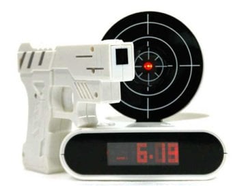 Tabancalı Alarmlı Saat Gun Alarm Clock