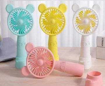 Usb Şarjlı Renkli Kulaklı Masa Üstü Fan Vantilatör