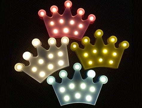 Dekoratif Led Taç Gece Lambası