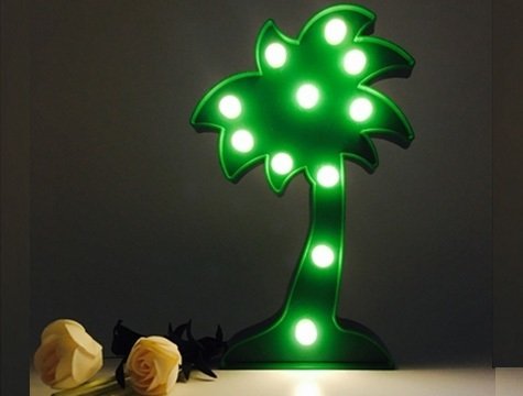 Dekoratif Led Palmiye Gece Lambası