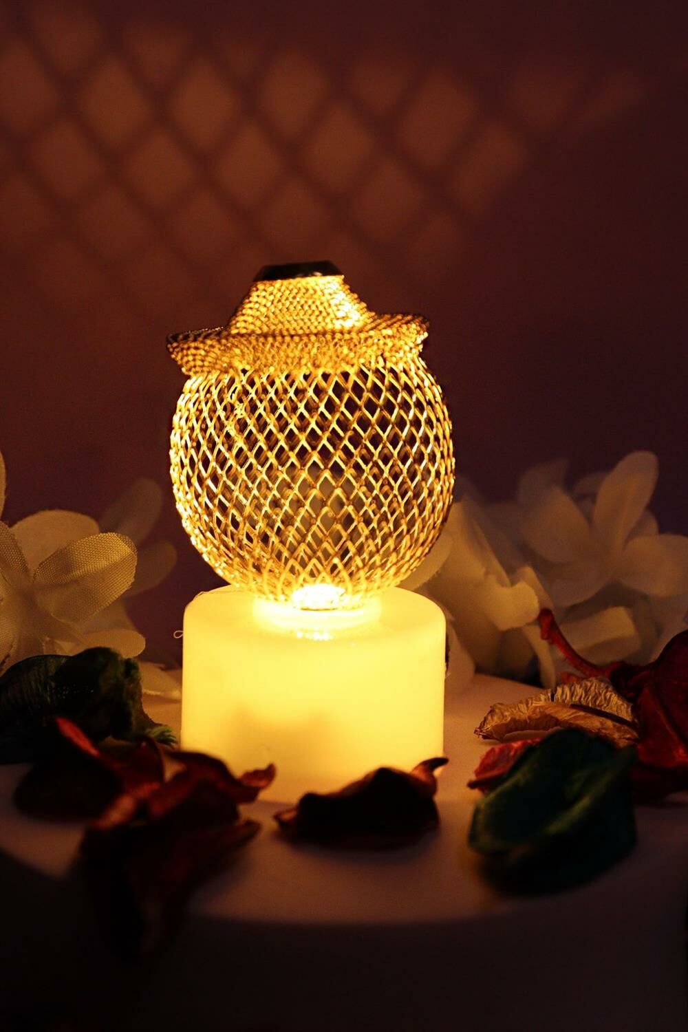 Portatif Mini Metal Led Işıklı Lamba (12 Adet)