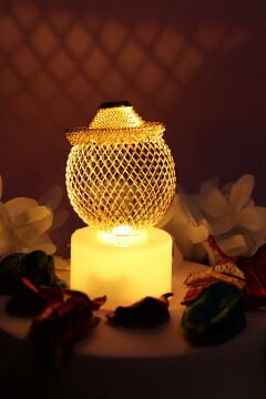 Portatif Mini Metal Led Işıklı Lamba (12 Adet)