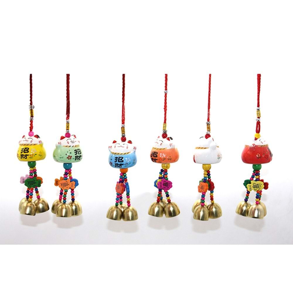 Dekoratif Boncuklu Şans Ve Bereket Rüzgar Çanı (25 cm)