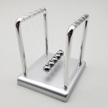 Metal Gri Denge Topu Newton's Cradle