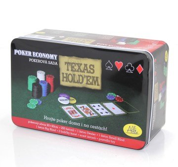 200 Chip Metal Kutulu Texas Hold'em Poker Oyun Seti