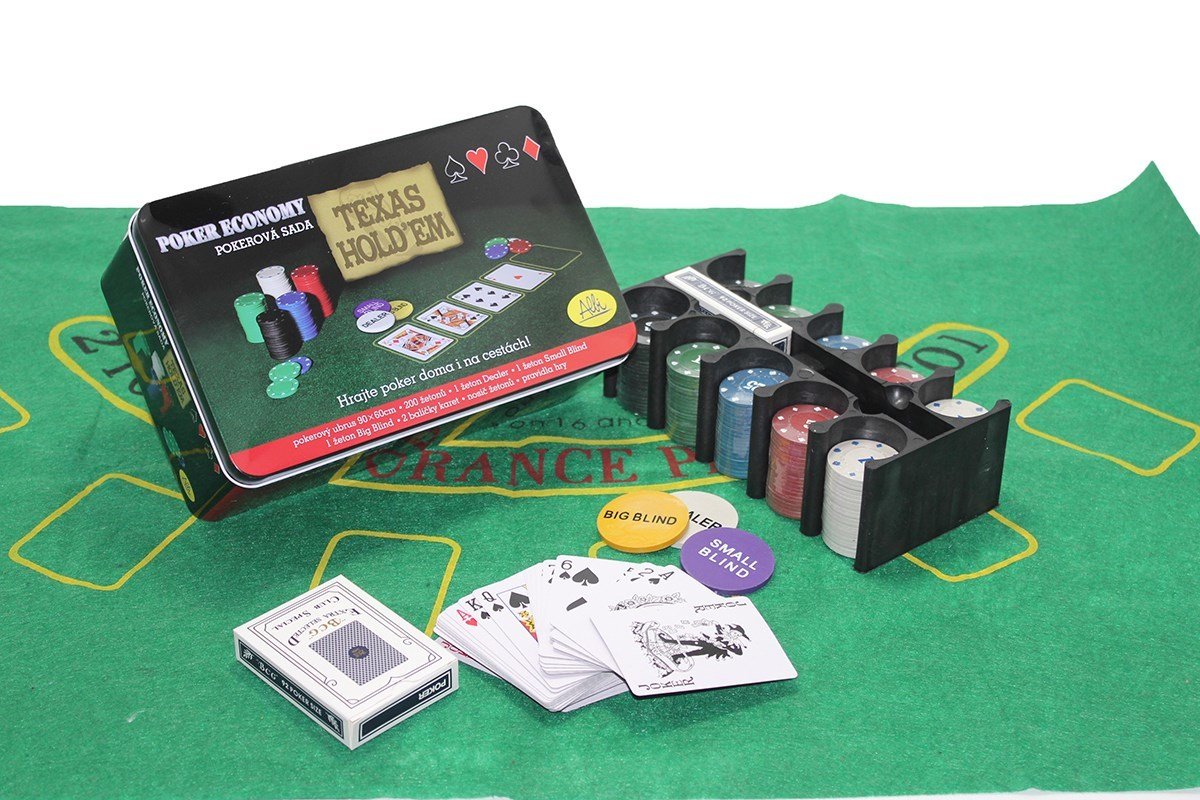 200 Chip Metal Kutulu Texas Hold'em Poker Oyun Seti