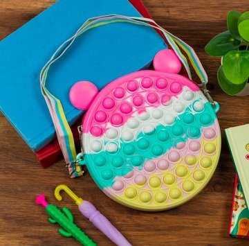 Pop It Push Bubble Kulaklı Tasarımlı Kayışlı Çanta