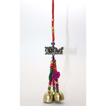 Dekoratif Boncuklu Şans Ve Bereket Dragon Rüzgar Çanı (26 cm)