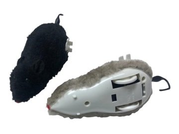 Kurmalı Tekerlekli Fare Kedi Oyuncağı