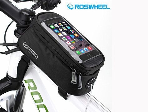 Roswheel 5.5'' Su Geçirmez Dokunmatik Ekran Kadro Üstü Bisiklet Çanta
