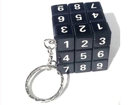 Rakamlı Rubik Küp Anahtarlık