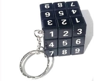 Rakamlı Rubik Küp Anahtarlık