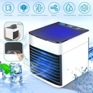 Mini 3 in1 Soğutucu Nemlendirici Hava Temizleyici Mini Klima