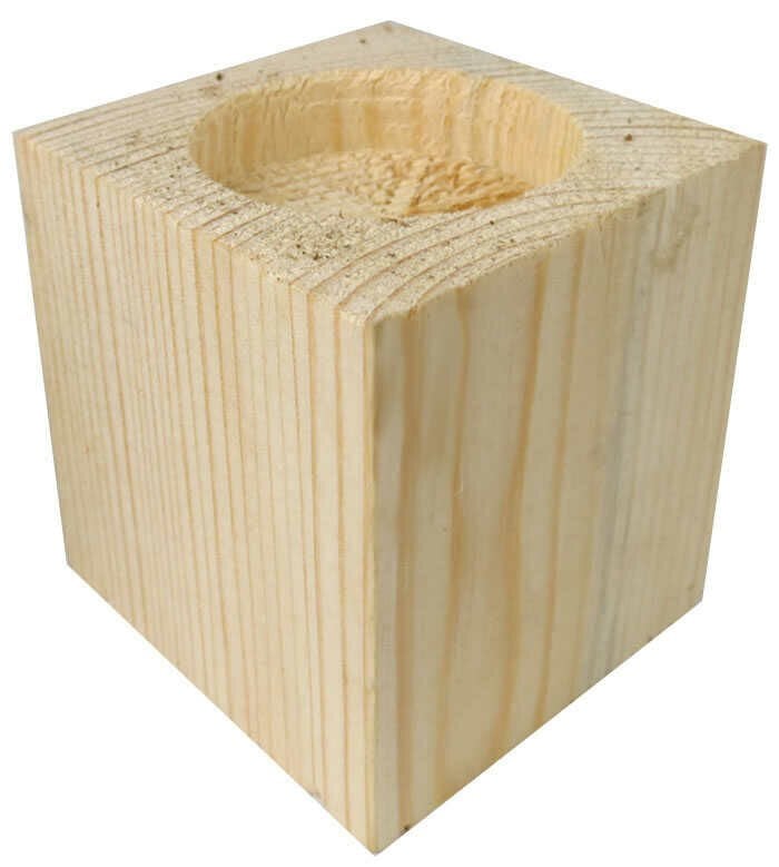 Ağaç Kütük Naturel Tealight Mumluk