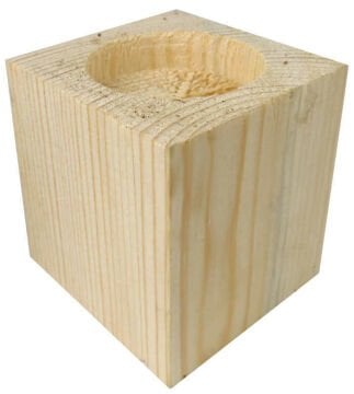 Ağaç Kütük Naturel Tealight Mumluk