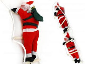 Merdivene Tırmanan 2'li Noel Baba