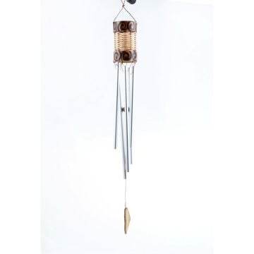 Hasır Saplı Metal Rüzgar Çanı(80 cm x 5 cm)