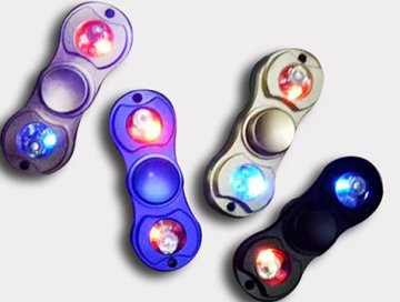 Metal Işıklı Stres Çarkı Light Fidget Spinner