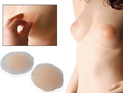 Göğüs Ucu Gizleyen Şeffaf Silikon Silicone Poşetli