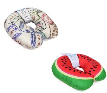 Dekoratif Desenli Seyahat Boyun Yastığı