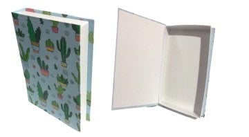 Kitap Tasarımlı Kaktüs Hediye Kutusu