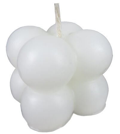 Dekoratif Mini Bubble Beyaz Mum (25 Adet)