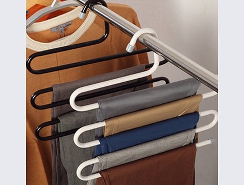 Dolap İçi Yer Kazandıran 5 Katlı Metal Pantolon Eşarp Askı