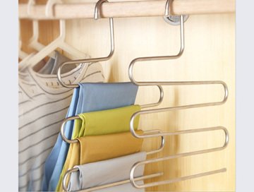 Dolap İçi Yer Kazandıran 5 Katlı Metal Pantolon Eşarp Askı
