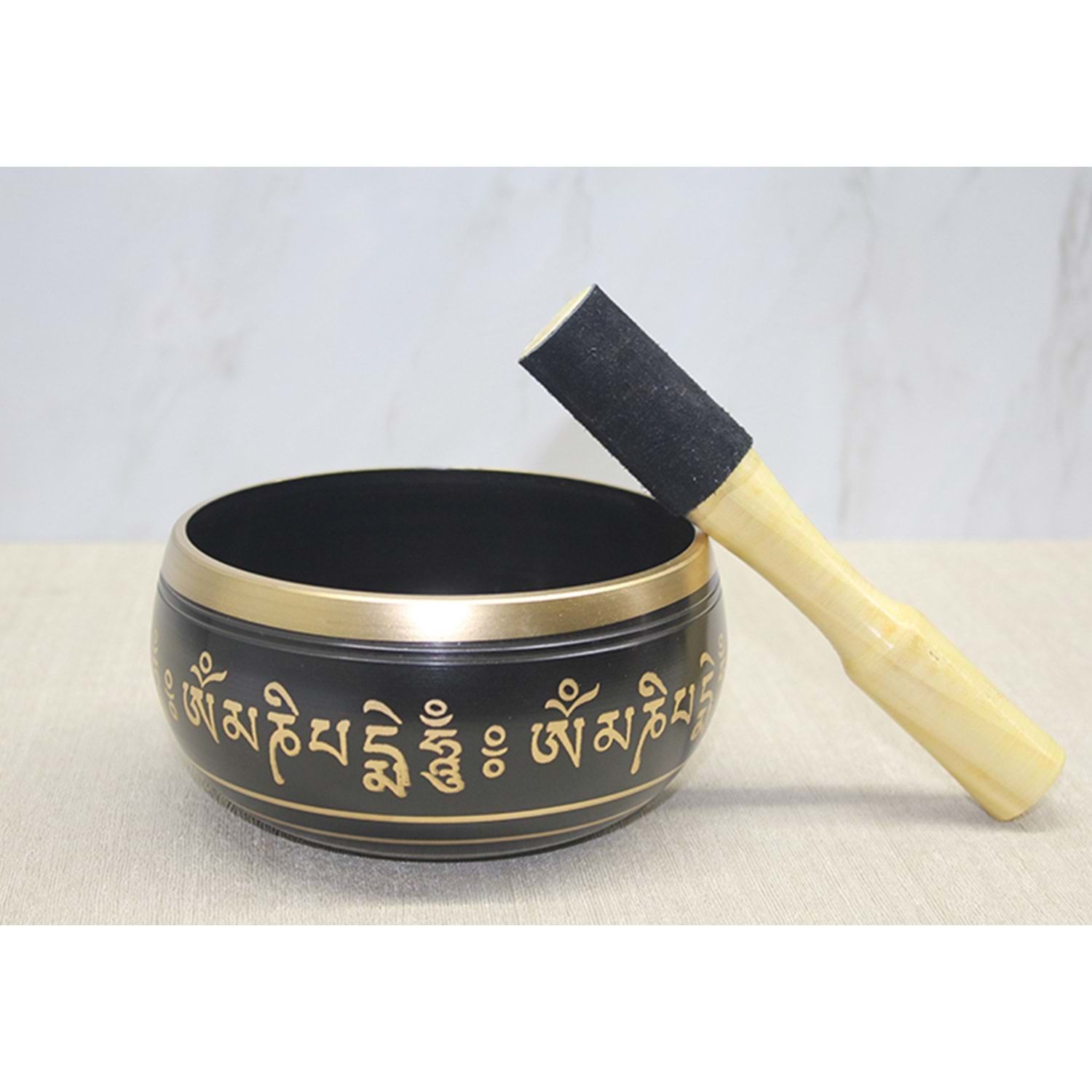 Pirinç Meditasyon Çanı Tibet Çanağı Singing Bowl (14 Cm)